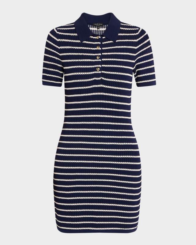 Viola Stripe Polo Dress